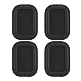 4PCS Bass Speaker Plate Passive Radiator, Loudspeaker Vibrating Membrane Passive Woofer Diaphragm Plate, for Closed Cabinet(Rectangular 65x45black)