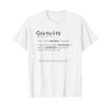 Gratuity Definition – Anti Tipping Tip Text (black) T-Shirt