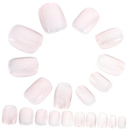 minkissy Pcs Press on False Nails Glitter Design Fake Nail Tips Professional Manicure Supplies Kit