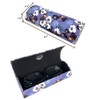 JAVOedge [3 PACK] Floral Pattern Long Oval Hard Eyeglass Case