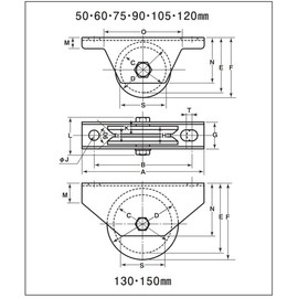 Rodney anoaʻi Iron Weight 戸車 50 V JHM – 0505 X 2, 50-Pack