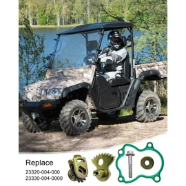 Gearshift Fan Gear Set Driven Fit for Massimo MSU Hisun UTV Coleman Bighorn Challenger Axis 500 700 Replace 23320-004-000 23330-004-0000