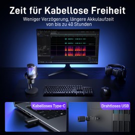 MAONO DM40 Gaming USB Microphone, Black