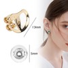 8Pcs Earring Backs for Droopy Ears Adjustable Support Backs Heavy