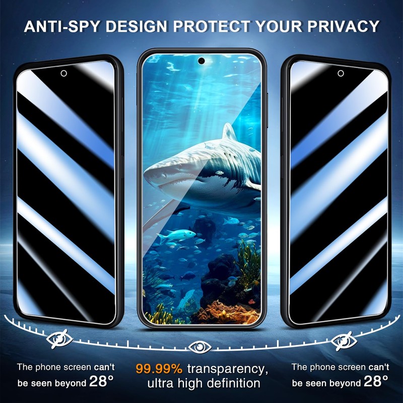 GDRCTech [3-Pack Privacy Screen Protector for Motorola Moto G Play
