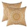 TreeWool (Pack of 2 Mandala Accent Cushion Covers in 100%