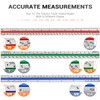 12" Architectural Scale Ruler Aluminum Architect Scale Triangular Scale Ruler