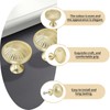 NAHUAA 5pcs Gold Cabinet Knobs 30mm Round Solid Drawer Knobs