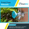 SharkBite 8 Brass Push Frostfree Sillcock, Chrome/Blue