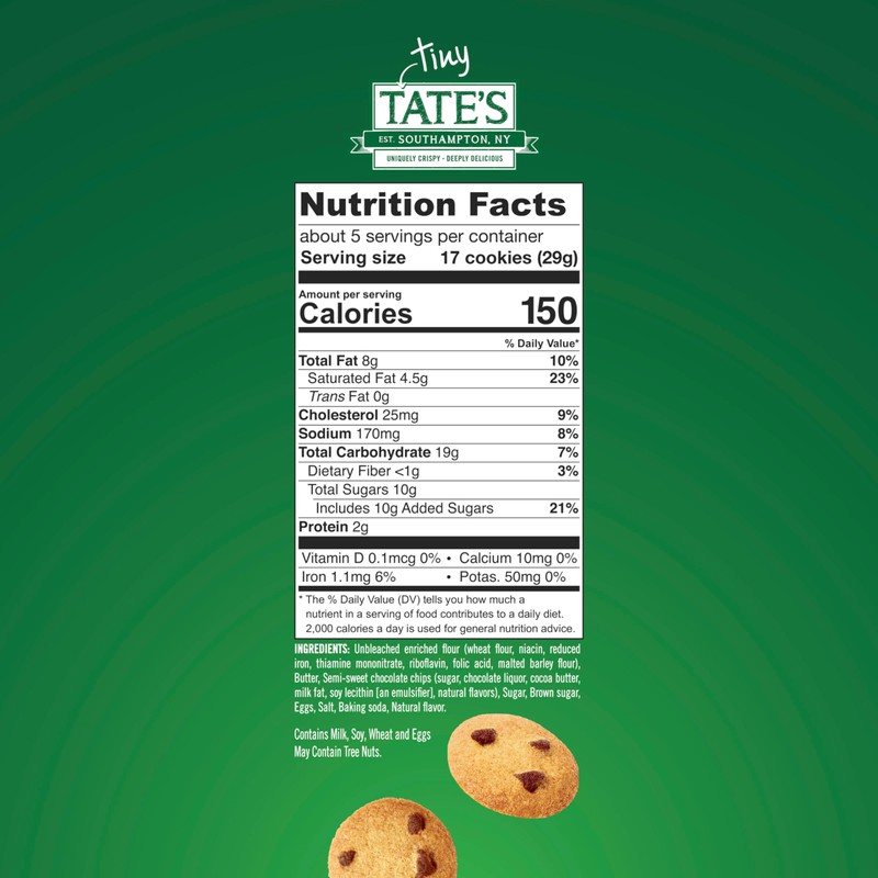 Tate's Bake Shop Tiny Tate's Chocolate Chip Cookies, 3-5.5 oz
