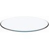 gopop 20" Round Tempered Glass Table Top, Transparent Table Surface