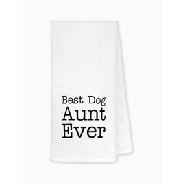 Best Dog Aunt Ever Kitchen Towels Dishcloths 24"x16",Funny Puppy Dog Auntie Dish Towels Bath Towels Hand Towels,Gifts for Dog Lovers Girls Women,Dog Owners Gifts