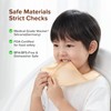 thyseed Ultra Thin & Light Waterproof Silicone Bibs for Babies