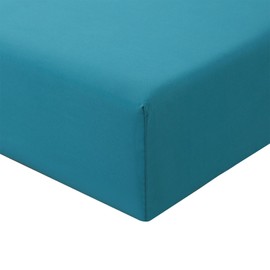 RUIKASI King Fitted Sheet Deep - Teal Bottom Sheet for Kingsize Bed with 40cm 16 Inches Extra Deep Sided Pocket, Soft Microfiber Bedsheet Ultra Deep Fit with Mattress