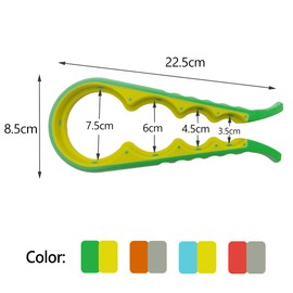 Jar Opener, Bottle Openers Ring Pull Can Opener aid for weak Hands Arthritic Hands Can Opener for The Elderly & Children (Orange)