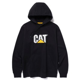 Caterpillar Men's Trademark Hoodie Embroidered CAT Logo With S3 Cord Management System, Black Trademark, Large Tall