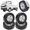 4Pcs Metal Drifting Rubber Wheel Tire Replacement Accessory for WPL