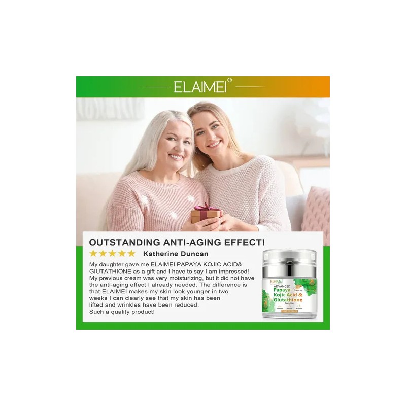 Crema Facial Papaya Y Ácido Kójico Antiedad Antiarrugas