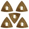 5 Pack - 78mm Carbide Rasp Multi Tool Blades Cutter