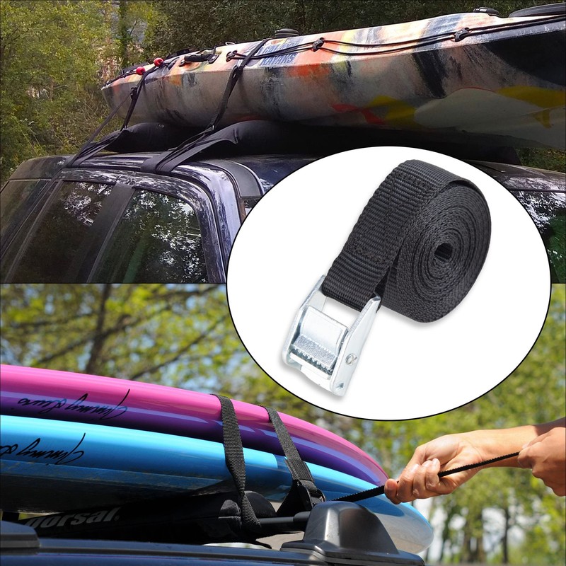 Cartman 1" x 12' Lashing Straps Cargo Tie-Down Strap Up