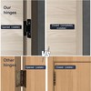 Hidden Door Hinge，Ultra-Thin Hidden Hinges,Adjustable Butt Hinge,Silent Door Hinge,110Lbs Load-Bearing，Heavy