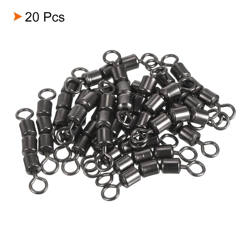 PATIKIL 20pcs 99lb High Speed 3 Roller Swivels Copper Barrel