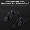 Xiciki 4 Pack Eye Plate U Shaped Brackets Metal Pad