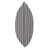 Classic Ash Gray Cabana Tent Stripe Throw Pillow