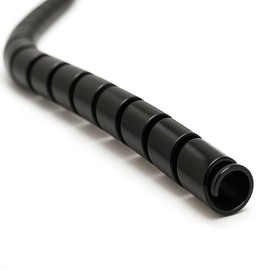 Electriduct 3/4 pulgadas Heavy Duty espiral Wrap HDPE cable de plástico flexible manguito protector de manguera 10 pies – Negro