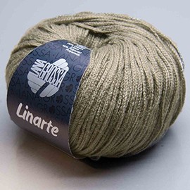 LANA GROSSA Linarte Modern Cotton/Linen Classic Hand Knitting Yarn Made of 40% Microfibre (Viscose), 30% Cotton, 20% Linen & 10% Polyamide 50 g Wool for Knitting and Crocheting 125 m Yarn