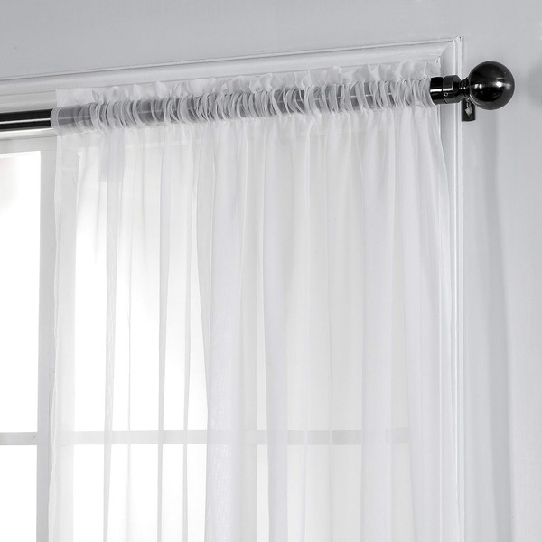 Home Beyond & HB design - White Sheer Voile Curtain