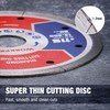 WORKPRO 2-Pack 115mm Super Thin Diamond Cutting Discs, Diamond Saw