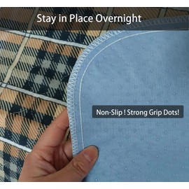 HUNAIGEE Incontinence Seat Pad Incontinence Chair Pad Washable Reusable Pad with Non-Slip Training Mat for Sofa, Wheelchair, Car Seat 54 x 56 cm, Pack of 4