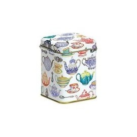 Tea Caddy - Small Square 100gm - TEAPOTS DESIGN - 9.5cm