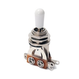 Alnicov 3-Way Guitar Pickup Toggle Switch Parts for Les Paul LP Guitar Bass,White Tip