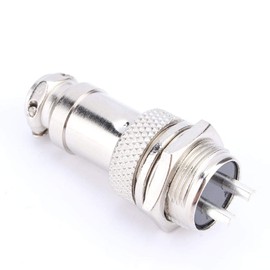1 Set GX16 Aviation Plug Audio Video Accessories Connector Adapter Female 2 Pin Screw Type Male Female Metal Aviation Wire Connector