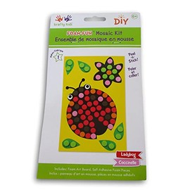 Foam Fun Mosaic Kit for Kids - Ladybug - Makes 1
