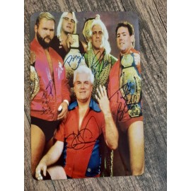 NWA National Wrestling Association Champions Photo 8x12 Metal Wall Sign