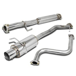 DNA MOTORING CBE-HA90 Stainless Steel Cat Back Exhaust System [Compatible with 90-93 Honda Accord Sedan/Coupe ONLY]