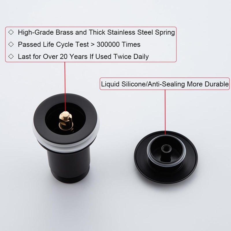 RANDOM Black Brass Bottle P Trap Kit Contemporary Round Bottle