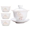 Woonsoon Jingdezhen Chinese Tea Set Porcelain Service Gaiwan Tea Cups