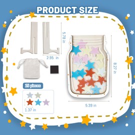 Magnetic Star Reward Jar for Students, Potty Training Rewards Chore Chart Magnetic Behavior Chart for Classroom Management Tools, Classroom Incentive Good Home Training for Students Boys Girls