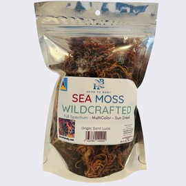 Herb To Body Full Spectrum Irish Sea Moss | Premium Quality Irish Moss | Multi-Color Wildcrafted From St Lucia Caribbean Water | Sun-Dried Sea Moss | 100% Natural & Raw | 4oz