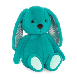 B. toys B. toys- B. softies-12" Plush Bunny -Super Soft Stuffed Animal- Washable Rabbit Toy- for Babies, Toddlers, Kids- Happy Hues- Cottontail Cutie Teal Bunny- 0 Months +