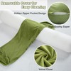 1 MIDDLE ONE Bolster Pillow for Bed, Long Round Body