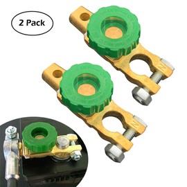Ampper Top Post Battery Disconnect Switch, Battery Master Switch Isolator for Power Disconnect Cut Off (2 Pack)