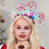 Kilshye - Diadema de Navidad con diseño de estrella iluminada para el pelo, ideal para mujeres y niñas