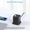 Power Strip with USB, FDTEK Flat Plug Extension Cord with
