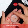 Door Knob Wall Protectors 6-Pack, 2 Inch Clear Silicone Door