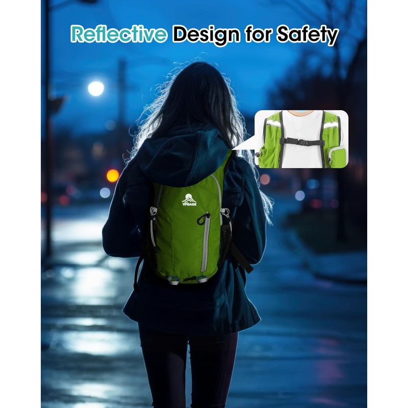 VPBAGE Hiking Daypack, Strawyellow, Small, Daypack Backpacks